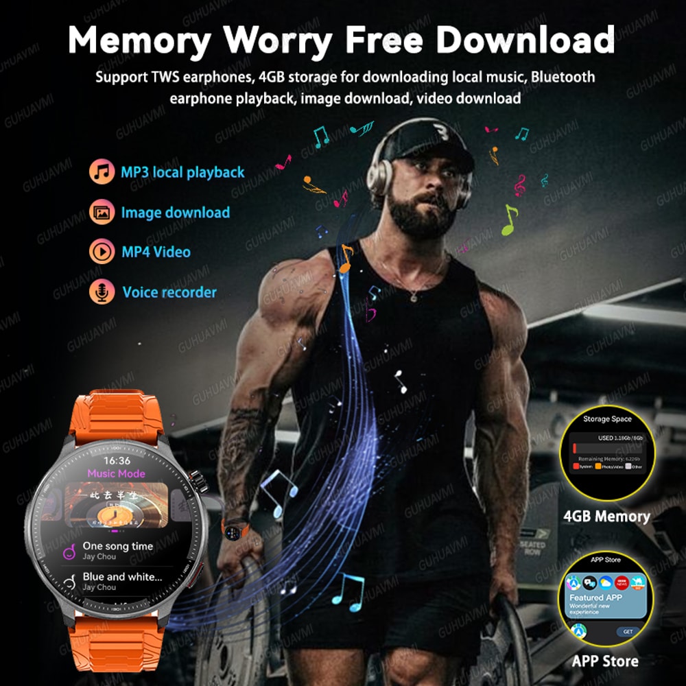 Premium Rugged GPS Smartwatch With Offline Maps Compass Altimeter For Outdoor Adventure 3