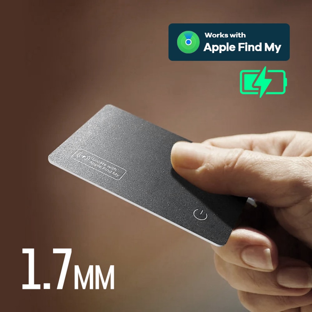 Rechargeable Wallet Tracker Card With Find My IPhone Locator 1
