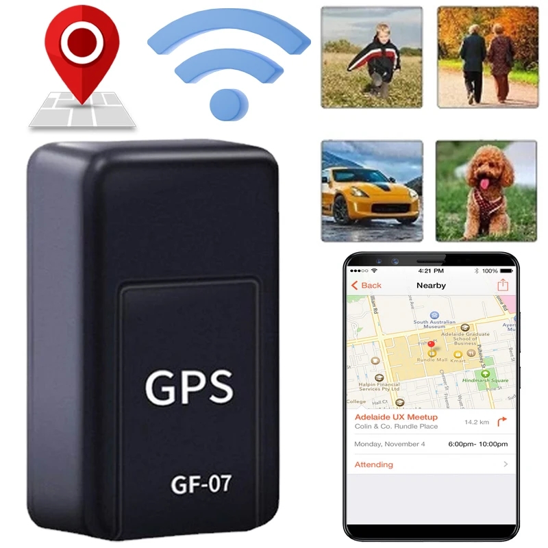 Smart Magnetic GPS Tracker Mini Real Time Car Pet Tracking Device With App 0