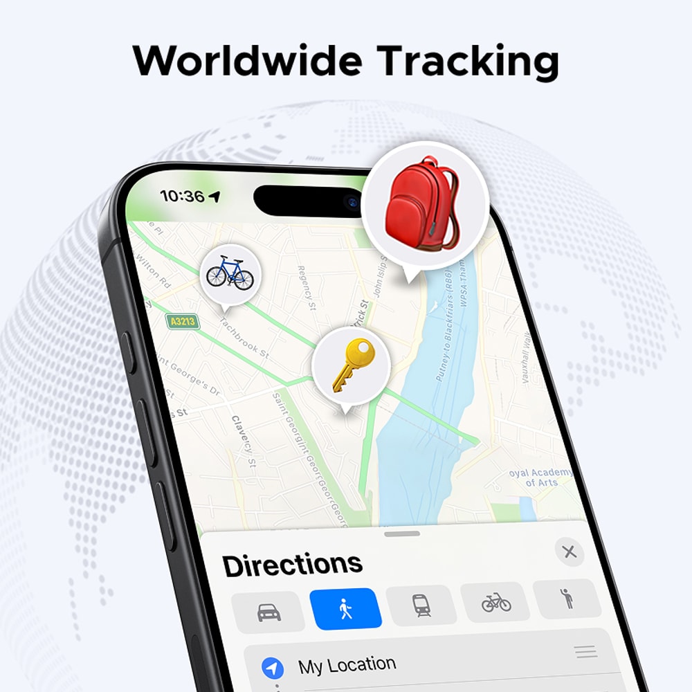 Smart Bluetooth Tracker For Keys Wallet Apple Find My Compatible Key Finder Tag 2
