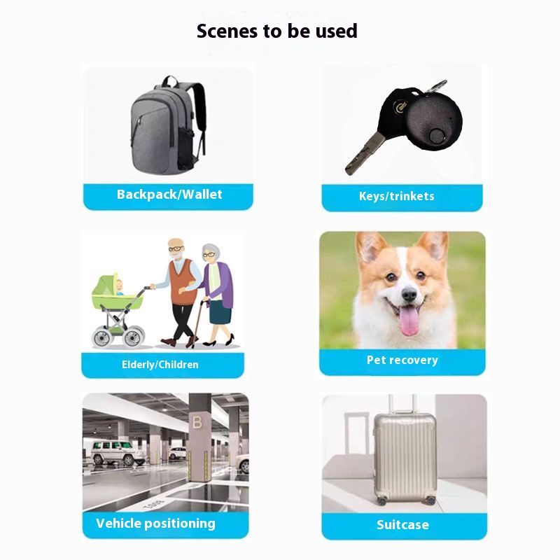 Smart Mini GPS Tracker For Apple Find My Anti Lost Key Finder For Pets Kids And Essentials 6