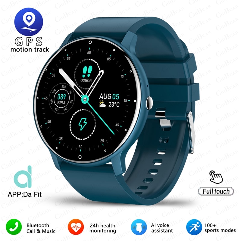 Ultra Slim Bluetooth Smart Watch For Men Fitness Tracker With Heart Rate Monitor And Voice Assistan 8