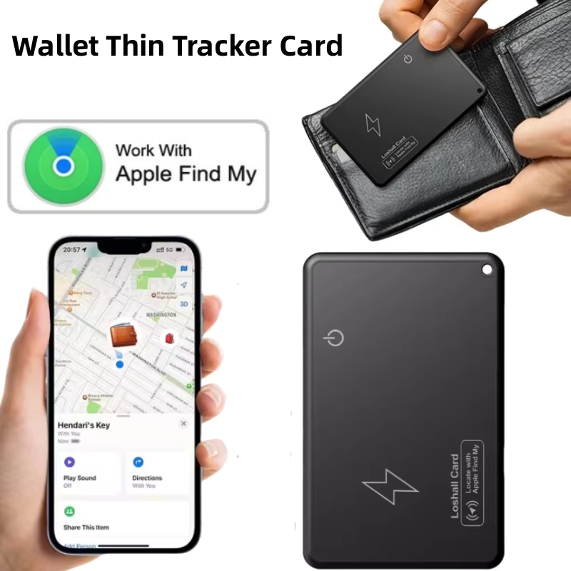 Smart Wireless Wallet Tracker Card With Apple Find My Waterproof Slim GPS Locator 1