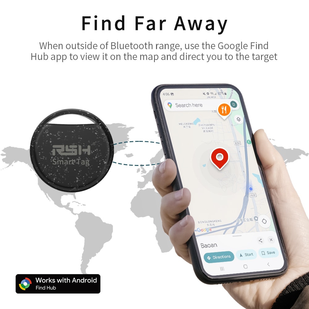 Smart Bluetooth Tracker Tag For Wallet Keys Luggage Android Find Device 3