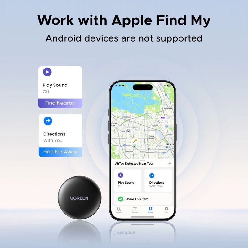 SmartTrack Apple Find My Bluetooth Tracker Tag For Keys Luggage Wallet 3