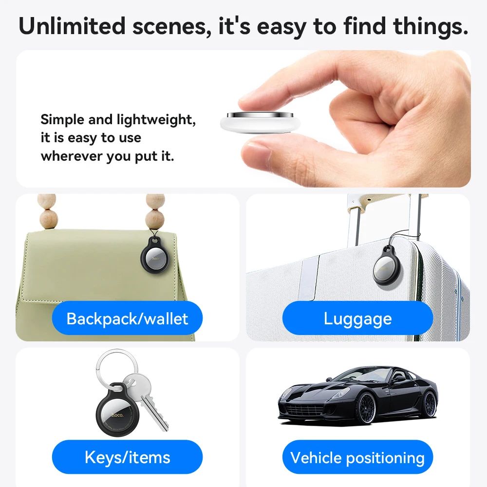 Smart Bluetooth Tracker For Keys Pets And Wallet Apple Find My GPS Locator 4