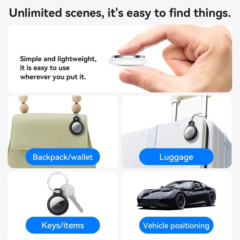 Smart Bluetooth Tracker For Keys Pets And Wallet Apple Find My GPS Locator 4