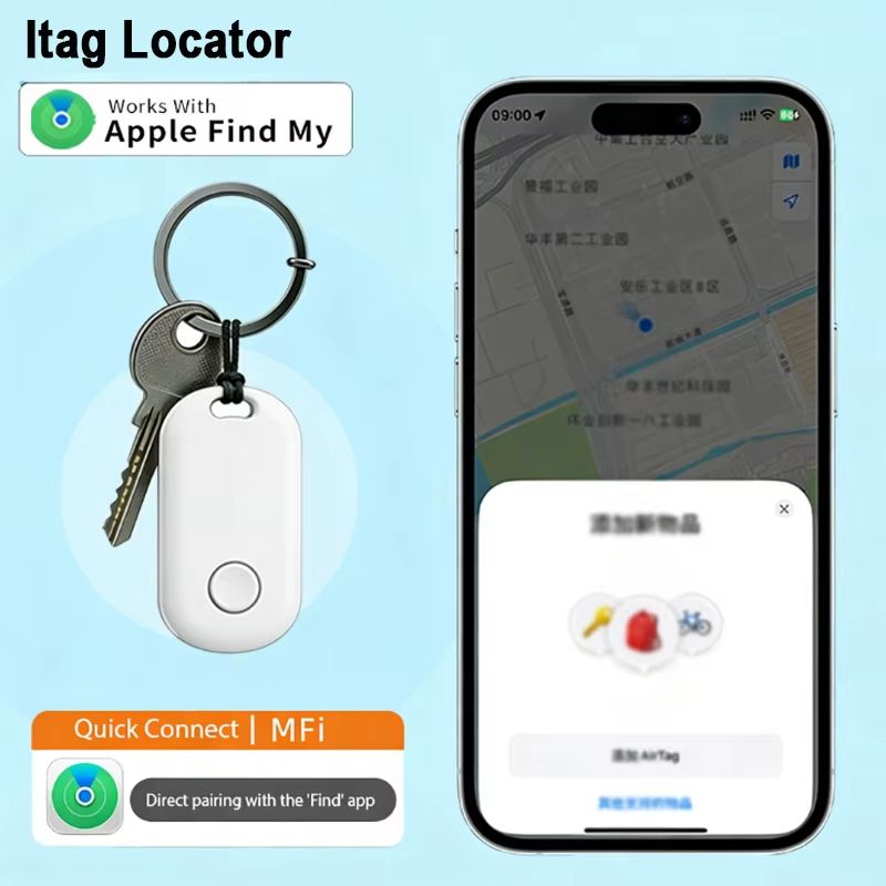 Smart Apple Find My Bluetooth GPS Tracker For Keys Pets Bags Anti Lost Locator 5