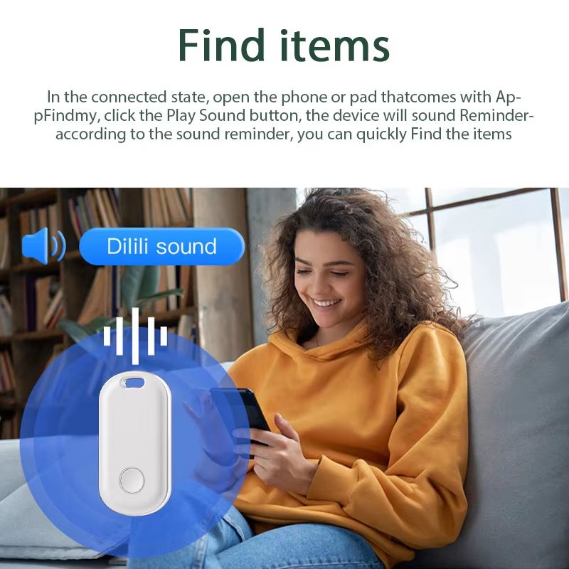 Smart Apple Find My Bluetooth GPS Tracker For Keys Pets Bags Anti Lost Locator 2