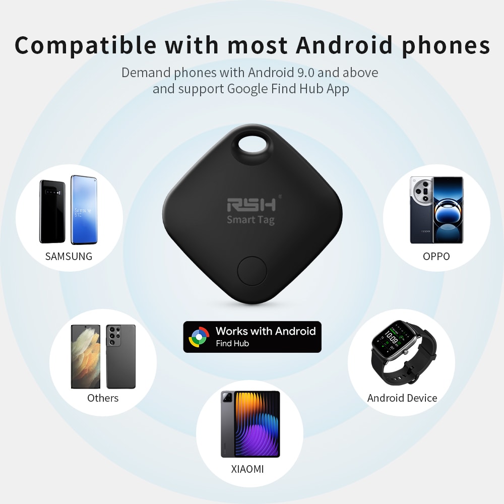 Smart Bluetooth Tracker Tags For Android Find Hub Anti Loss Locator 4
