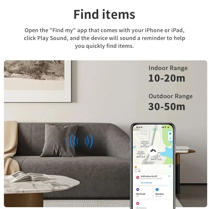 Mini Bluetooth Tracker For Apple Find My Key Finder Device 2