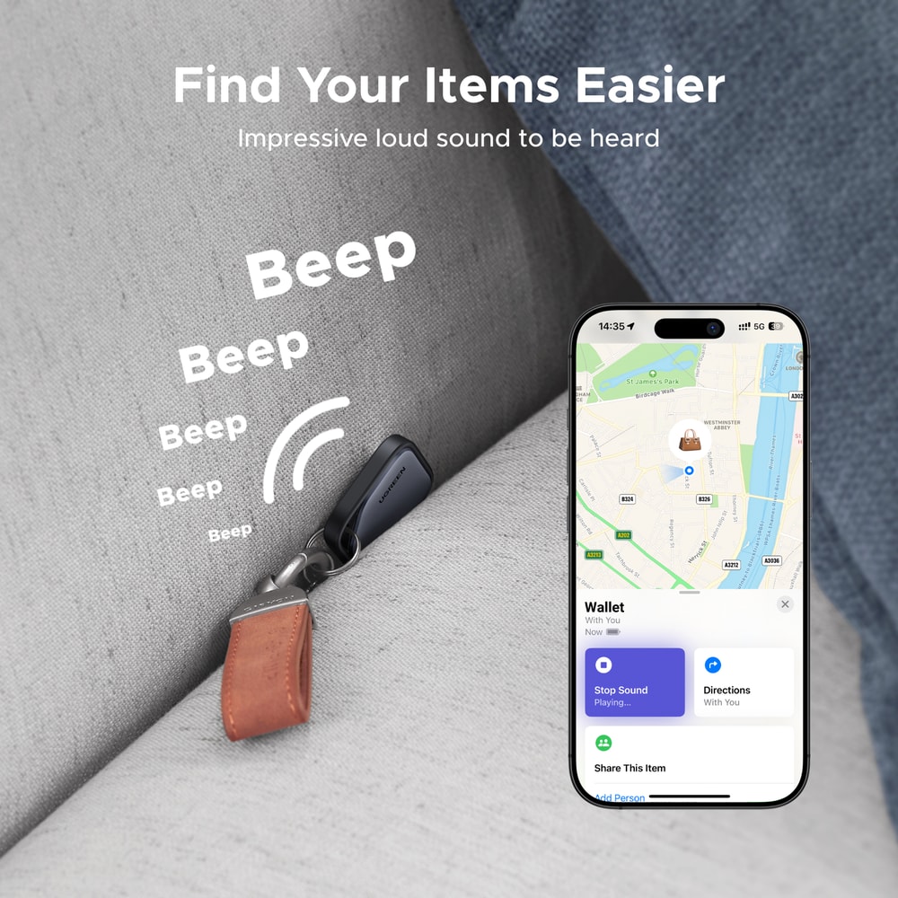 Apple Find My Bluetooth Tracker Smart Tag For Keys Wallet And Bags 3