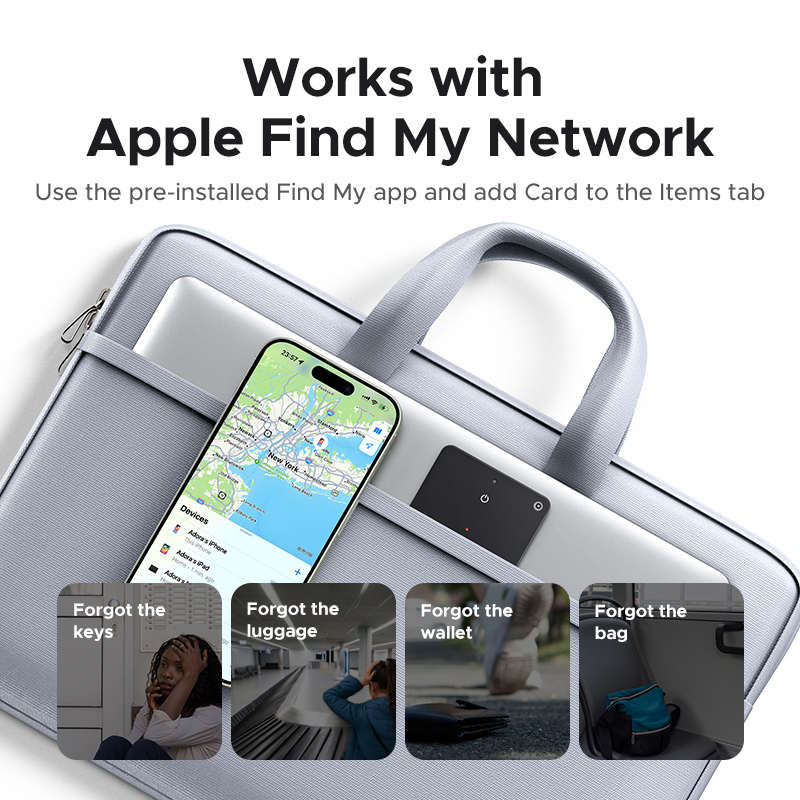 SmartTrack Wallet Card Finder For IPhone Apple Find My Bluetooth Tracker Slim Waterproof 4
