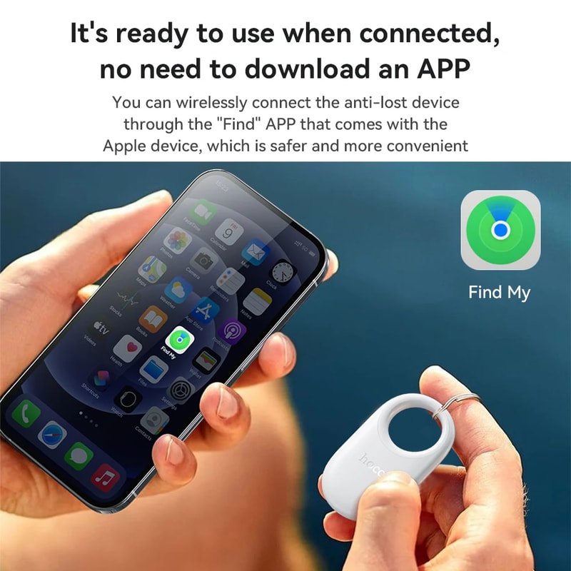 Smart Bluetooth Tracker Tag For Keys Wallet Bags Apple Find My Compatible Item Locator 3