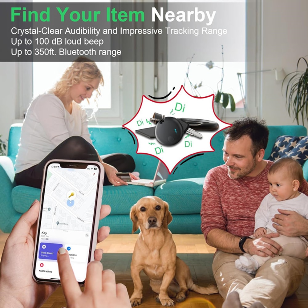 Smart Bluetooth Tracker Tag For IOS Find My Key Finder Item Locator 1