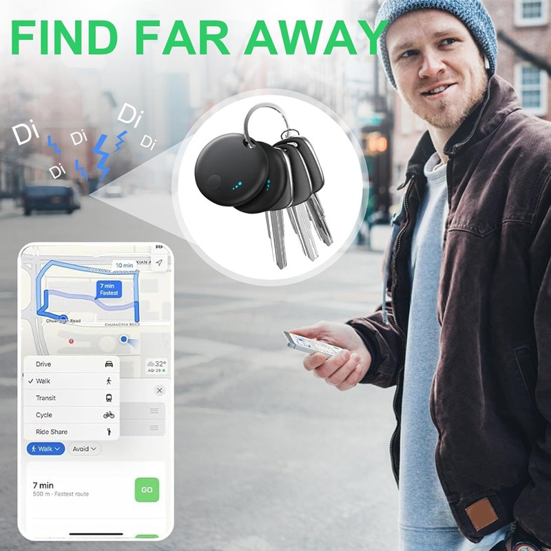 Smart Bluetooth Tracker Tag For IOS Find My Key Finder Item Locator 2