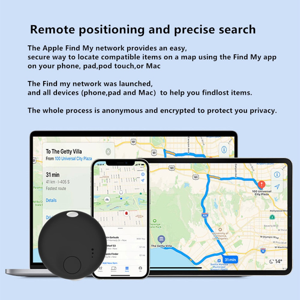 Smart Bluetooth Tracker Tag For IOS Find My Key Finder Item Locator 3