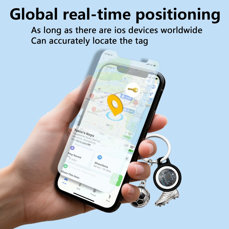 Smart Apple Find My Bluetooth Tracker Tag For Keys Pets Bags Anti Lost Locator 1