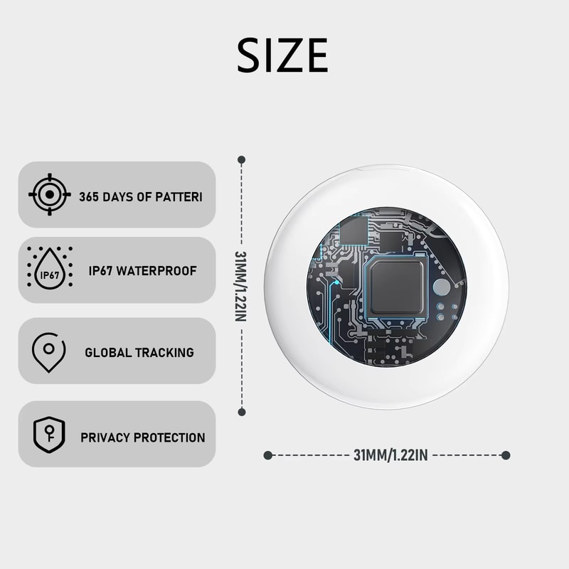 Smart Apple Find My Bluetooth Tracker Tag For Keys Pets Bags Anti Lost Locator 5