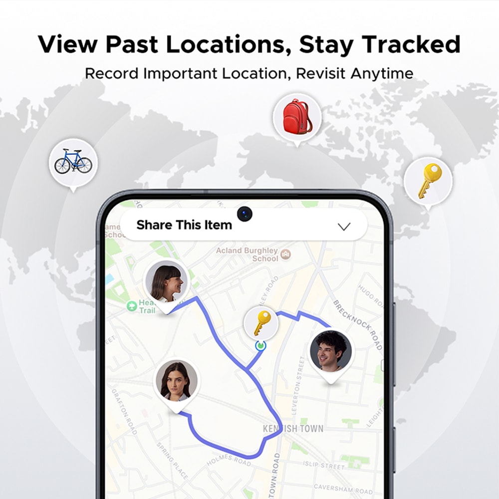 Smart Bluetooth Tracker Tag For Samsung Galaxy Item Finder GPS Locator For Keys Wallet Pets 5