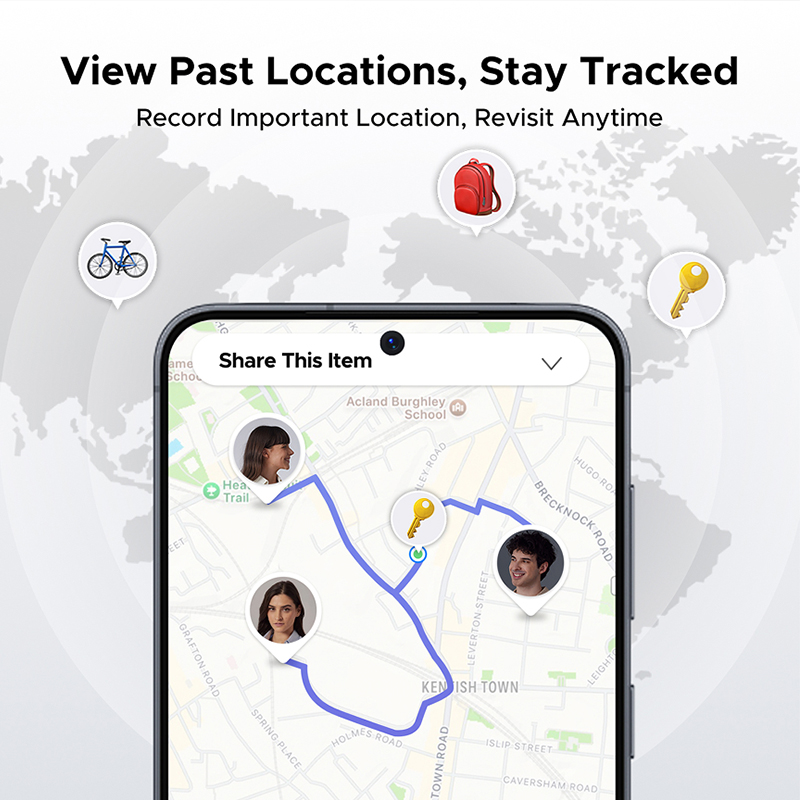 Smart Bluetooth Tracker Tag For Samsung Galaxy Item Finder GPS Locator For Keys Wallet Pets 5