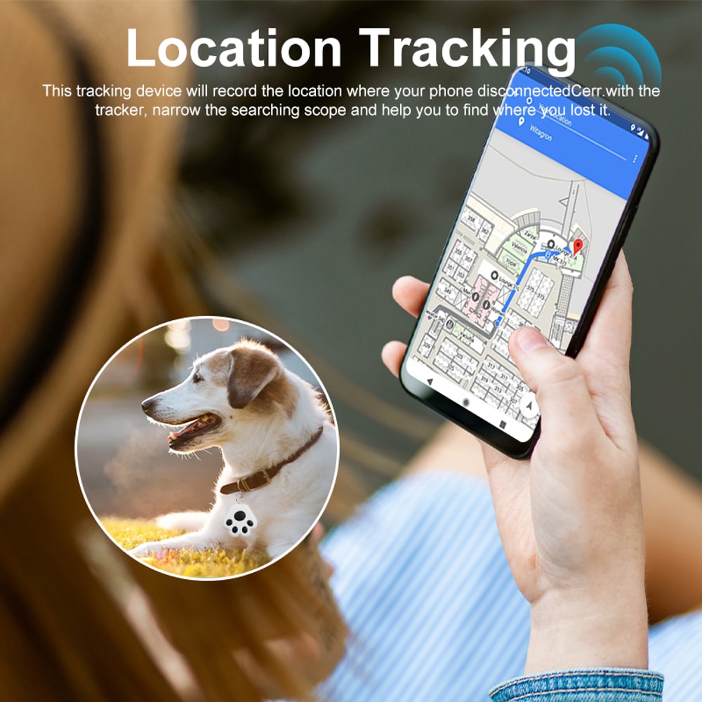 Smart Pet GPS Tracker Waterproof AntiLoss Locator For Dogs Cats Kids Wallet 1