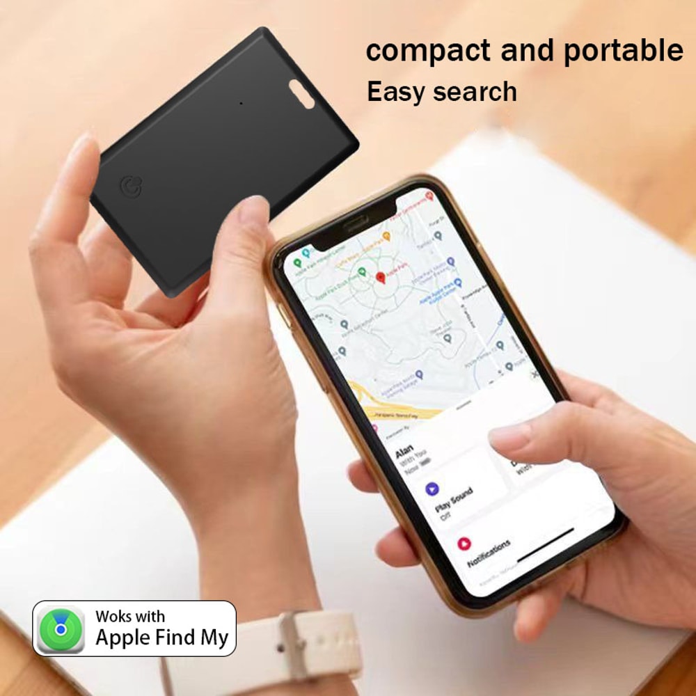 UltraSlim Bluetooth Wallet Tracker Card For Apple Find My Secure AntiLoss Smart Tag 2