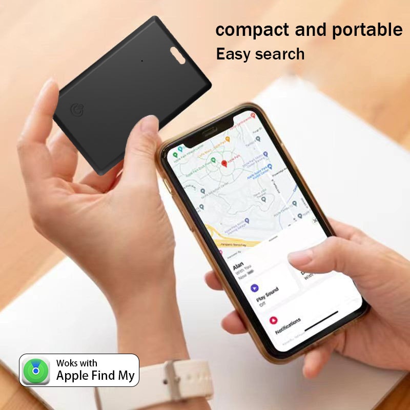 UltraSlim Bluetooth Wallet Tracker Card For Apple Find My Secure AntiLoss Smart Tag 2