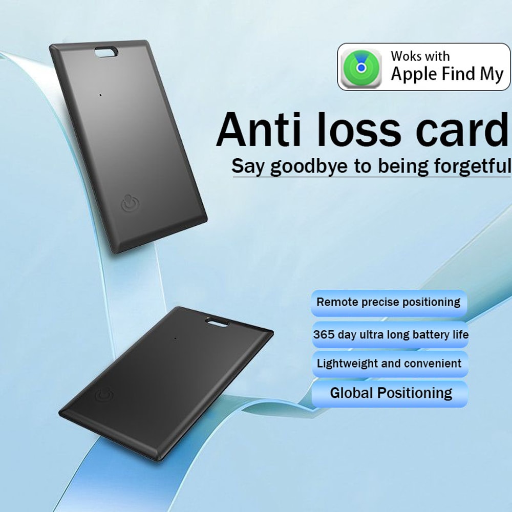 UltraSlim Bluetooth Wallet Tracker Card For Apple Find My Secure AntiLoss Smart Tag 4