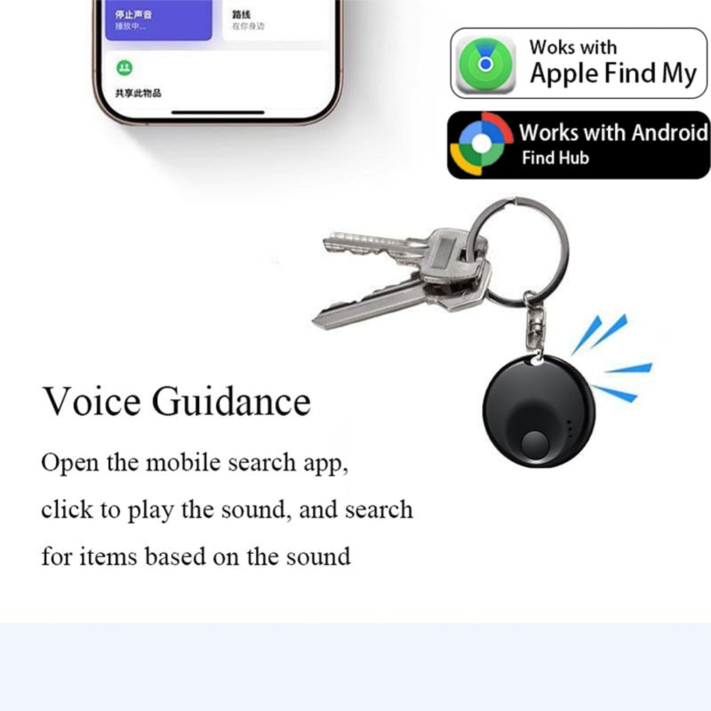 Smart Bluetooth Key Finder Tracker With App For IOS Android Mini Item Locator For Keys Bags Pets 3