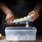 Silicone Ice Cube Tray With Lid Easy Release Cocktail Ice Mold Square Cubes 1