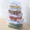 Stackable Fridge Organizer Boxes With Lid Fresh Food Storage Containers For Kitchen 2