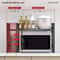 Expandable Microwave Shelf Organizer Adjustable Kitchen Counter Storage Rack 2