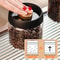 Vacuum Sealed Coffee Bean Storage Jar Airtight Glass Container For Tea Grains Fresh Food 3