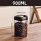Vacuum Sealed Coffee Bean Storage Jar Airtight Glass Container For Tea Grains Fresh Food 4