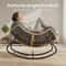 Oversized Papasan Rocking Chair Cozy Wicker Egg Chair For Indoor Outdoor Lounge Comfort 2
