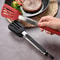 HeatResistant Silicone Kitchen Tongs Stainless Steel BBQ Grill Tongs NonStick Food Tongs 1