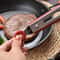 HeatResistant Silicone Kitchen Tongs Stainless Steel BBQ Grill Tongs NonStick Food Tongs 3