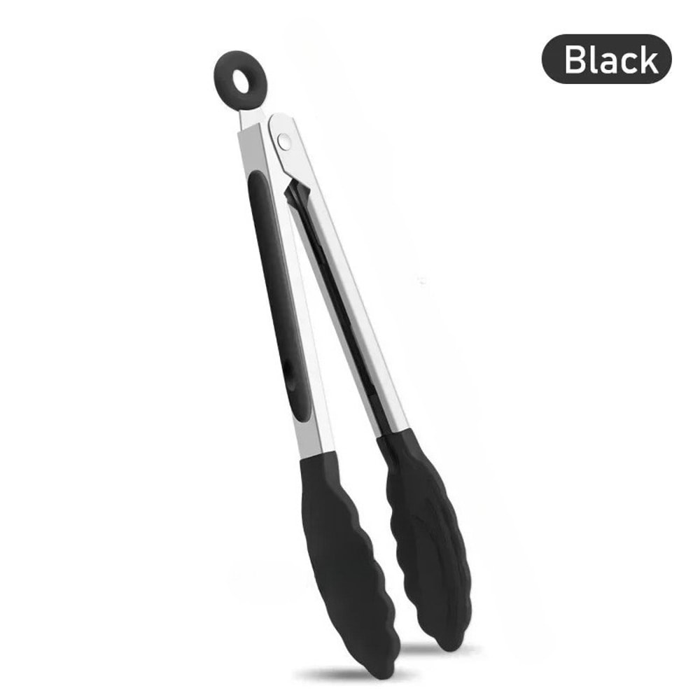 Non Slip Kitchen Tongs Heat Resistant BBQ Grill And Salad Serving Tongs 5