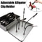 Magnetic Model Painting Stand With Alligator Clips Flexible Airbrush Holder Kit 2