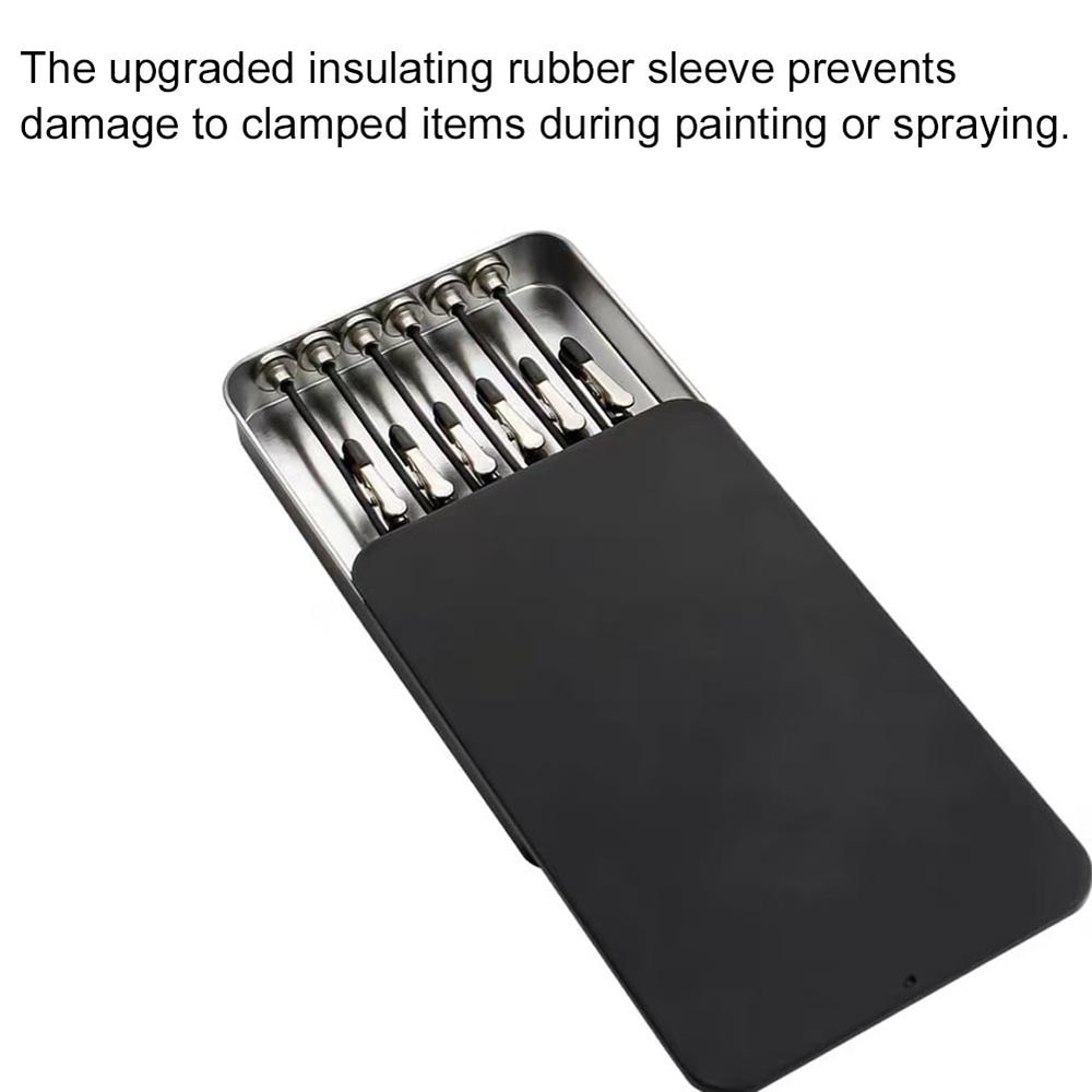 Magnetic Model Painting Stand With Alligator Clips Flexible Airbrush Holder Kit 5