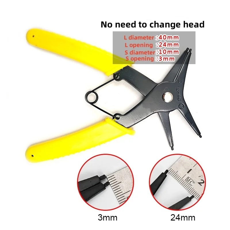 Circlip Pliers Internal External Snap Ring Tool Heavy Duty Retaining Ring Removal Tool 3