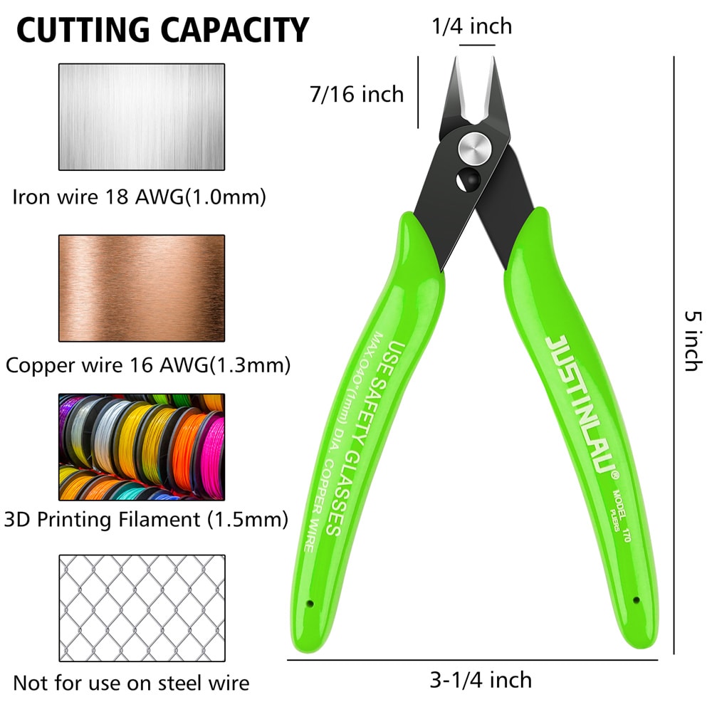 Precision Wire Cutter Pliers Stainless Steel Multi Tool For Electrical Cable Cutting 4