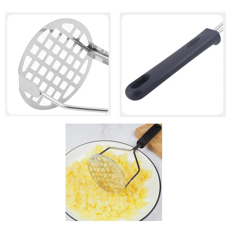 Stainless Steel Potato Ricer Masher Press For Smooth Mash Baby Food 3