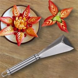 stainless steel triangle fruit carving knife decorative vegetable cutter tool