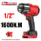 Brushless Cordless Impact Wrench High Torque Driver 0