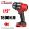 Brushless Cordless Impact Wrench High Torque Driver 0