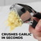 Premium Stainless Steel Garlic Press Set With Silicone Peeler Brush 3