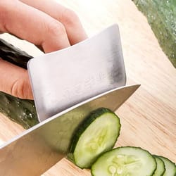 stainless steel finger protector guard for safe kitchen cutting and slicing