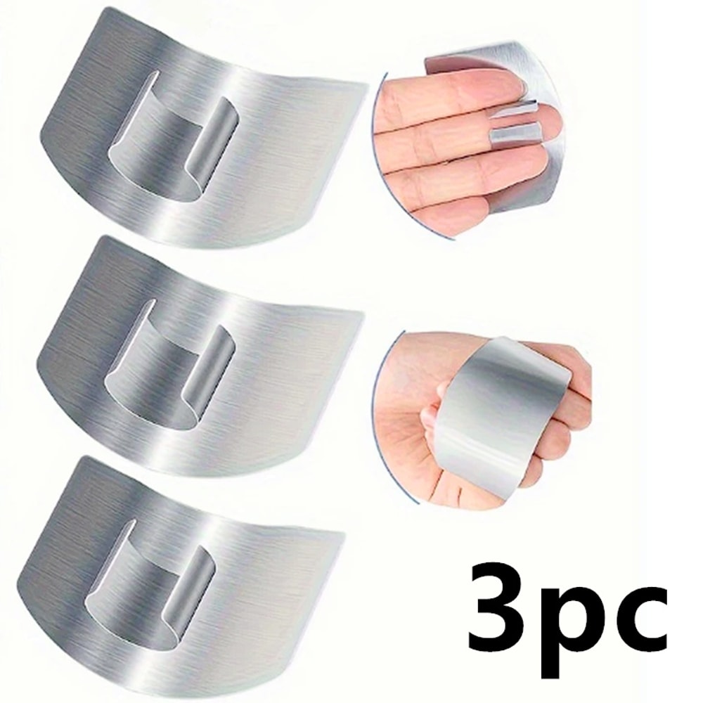 Premium Stainless Steel Finger Guard Vegetable Slicer Safety Protector 6